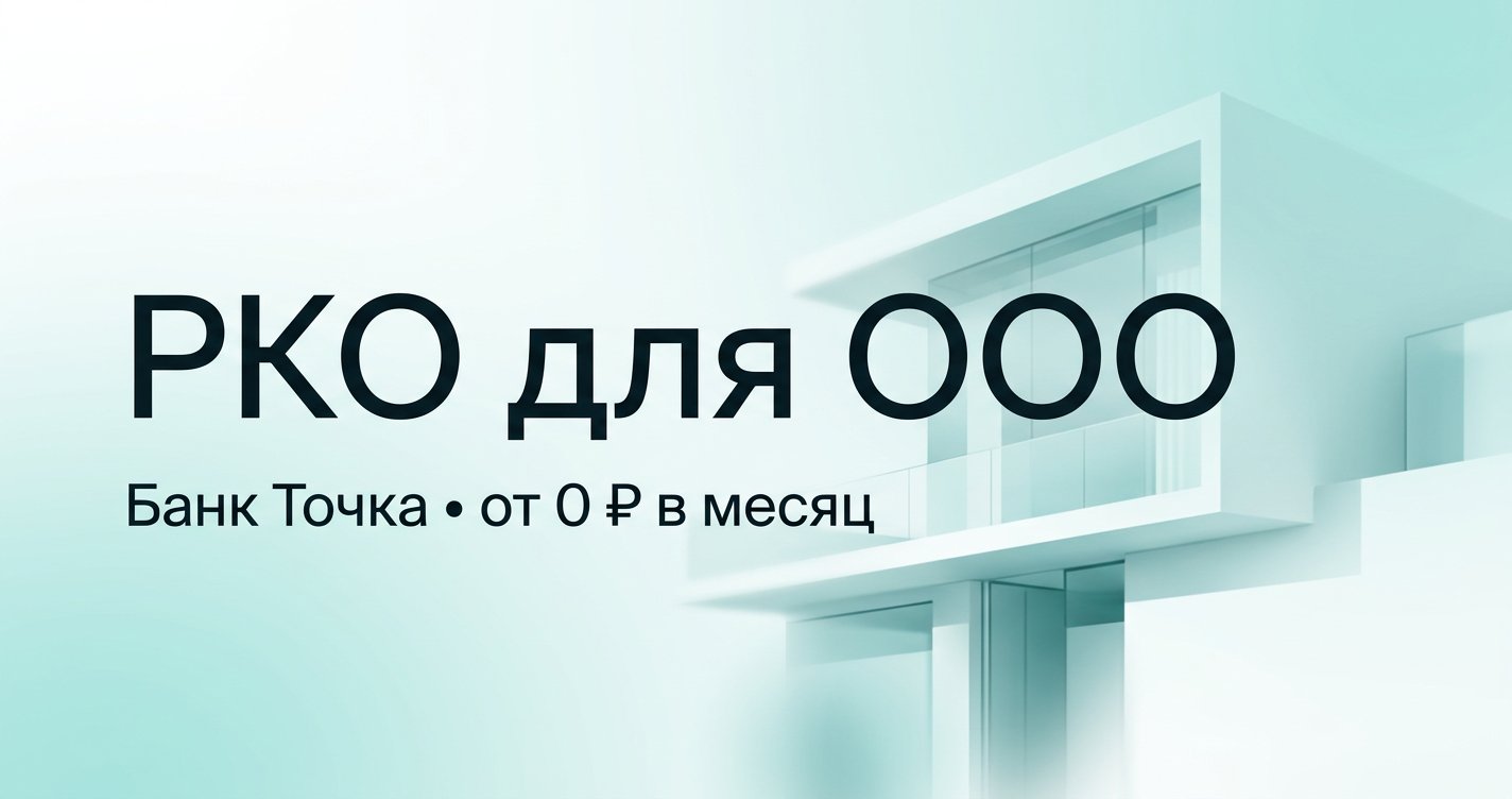 РКО для ООО в банке Точка в 2026: тарифы от 0 ₽, открытие за 1 день